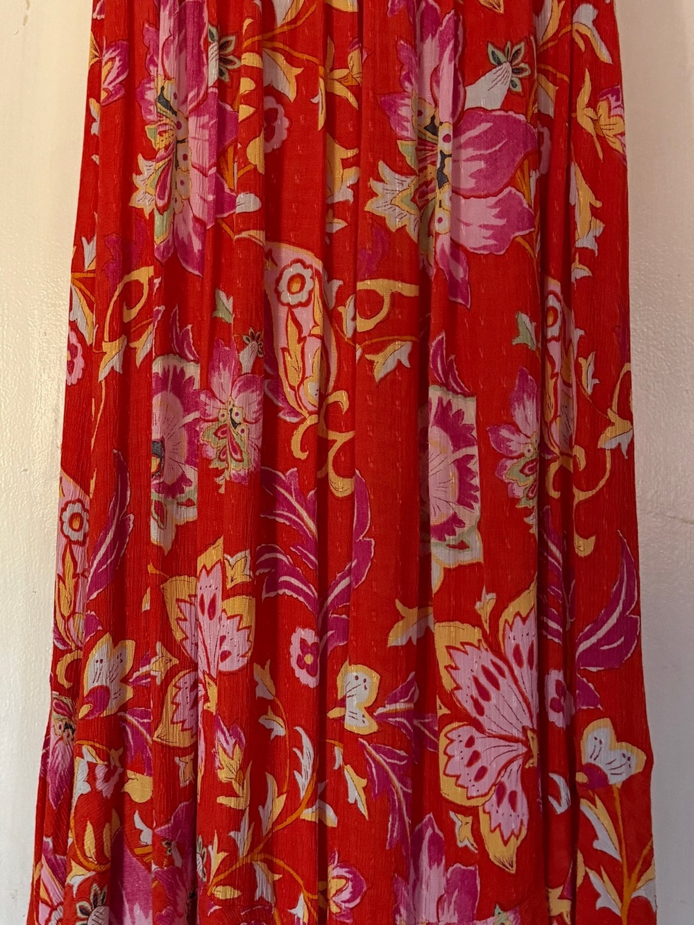 Rachel Zoe Red Floral Maxi Skirt - Picture 6 of 6